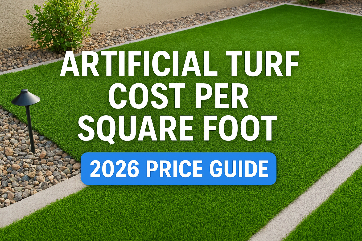 Artificial Turf Cost Per Square Foot: 2026 Price Guide