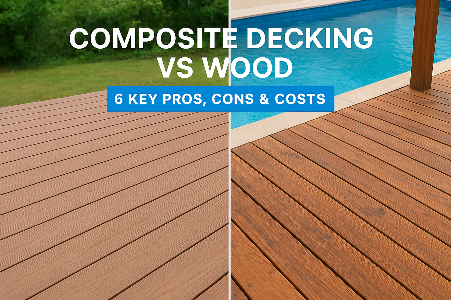 Composite Decking vs Wood: 6 Key Pros, Cons & Costs