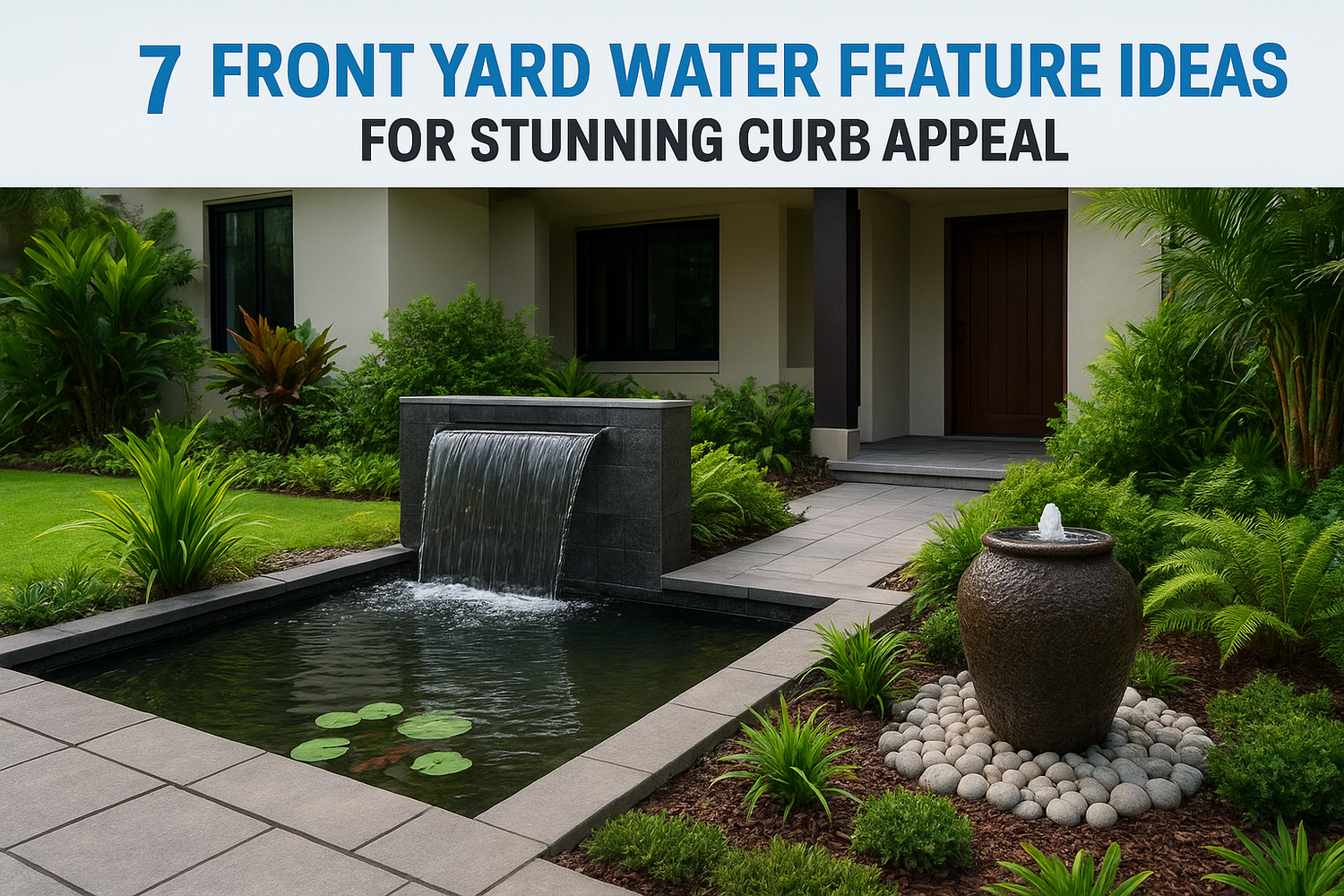 7 Front Yard Water Feature Ideas For Stunning Curb Appeal