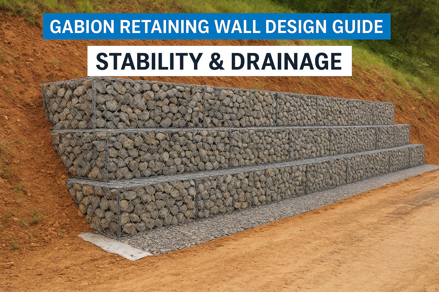 Gabion Retaining Wall Design Guide: Stability & Drainage