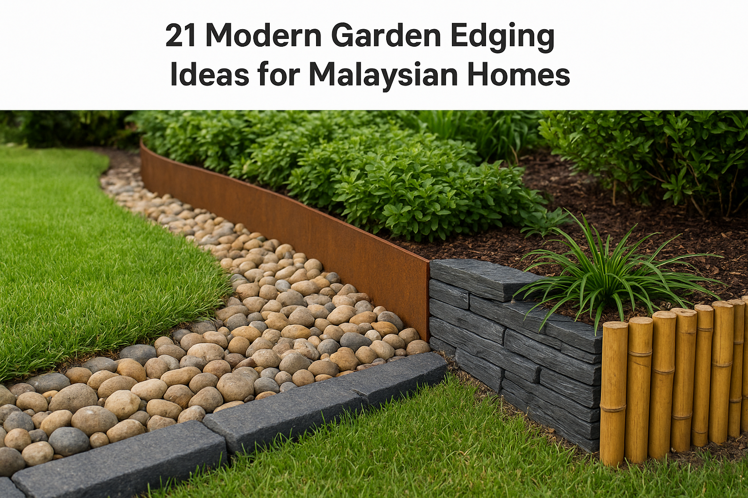 21 Modern Garden Edging Ideas for Malaysian Homes