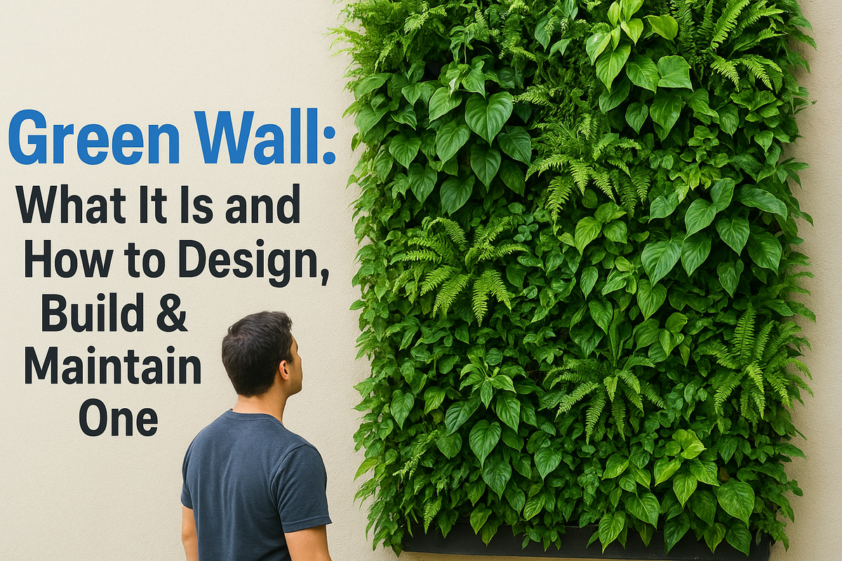 Green Wall: What It Is and How to Design, Build & Maintain One
