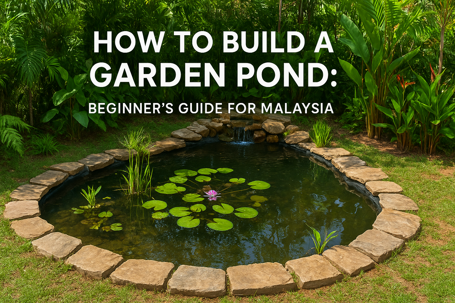 How to Build a Garden Pond: Beginner’s Guide for Malaysia
