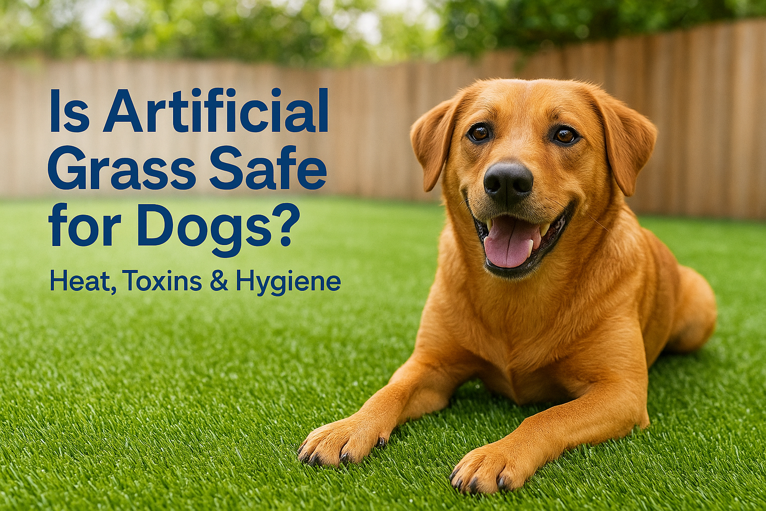 Is Artificial Grass Safe for Dogs? Heat, Toxins & Hygiene