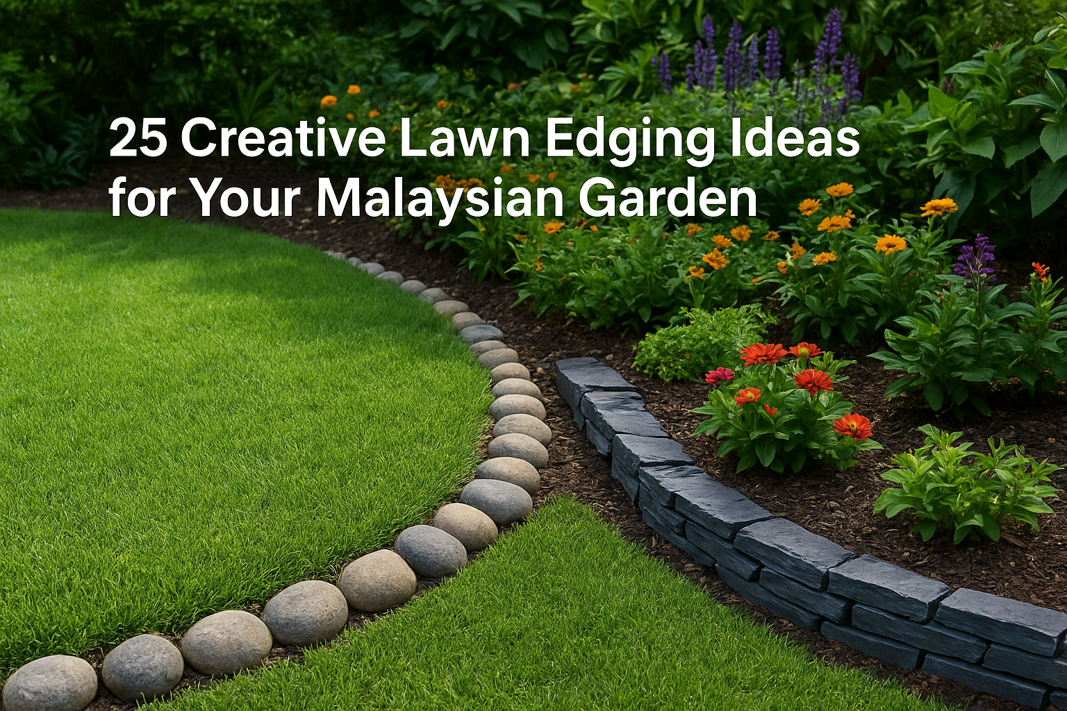 25 Creative Lawn Edging Ideas for Your Malaysian Garden