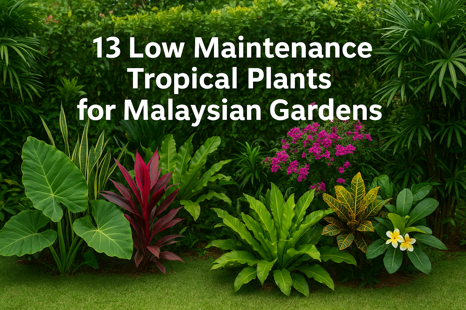 13 Low Maintenance Tropical Plants for Malaysian Gardens
