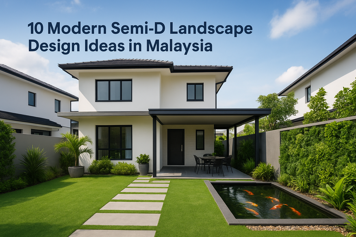 10 Modern Semi-D Landscape Design Ideas in Malaysia