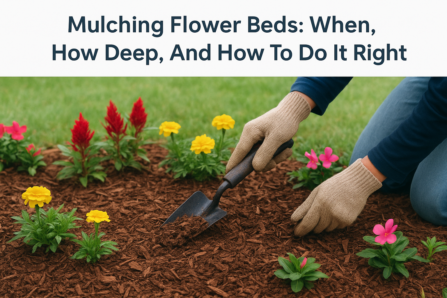 Mulching Flower Beds: When, How Deep, And How To Do It Right