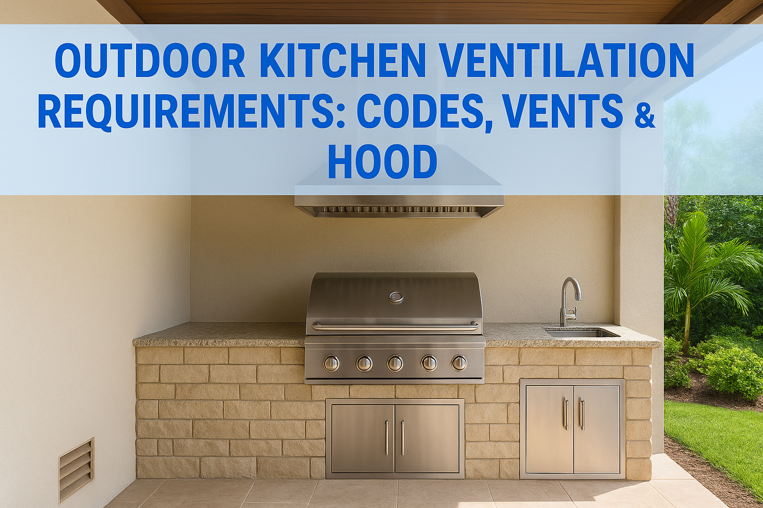 Outdoor Kitchen Ventilation Requirements: Codes, Vents & Hood