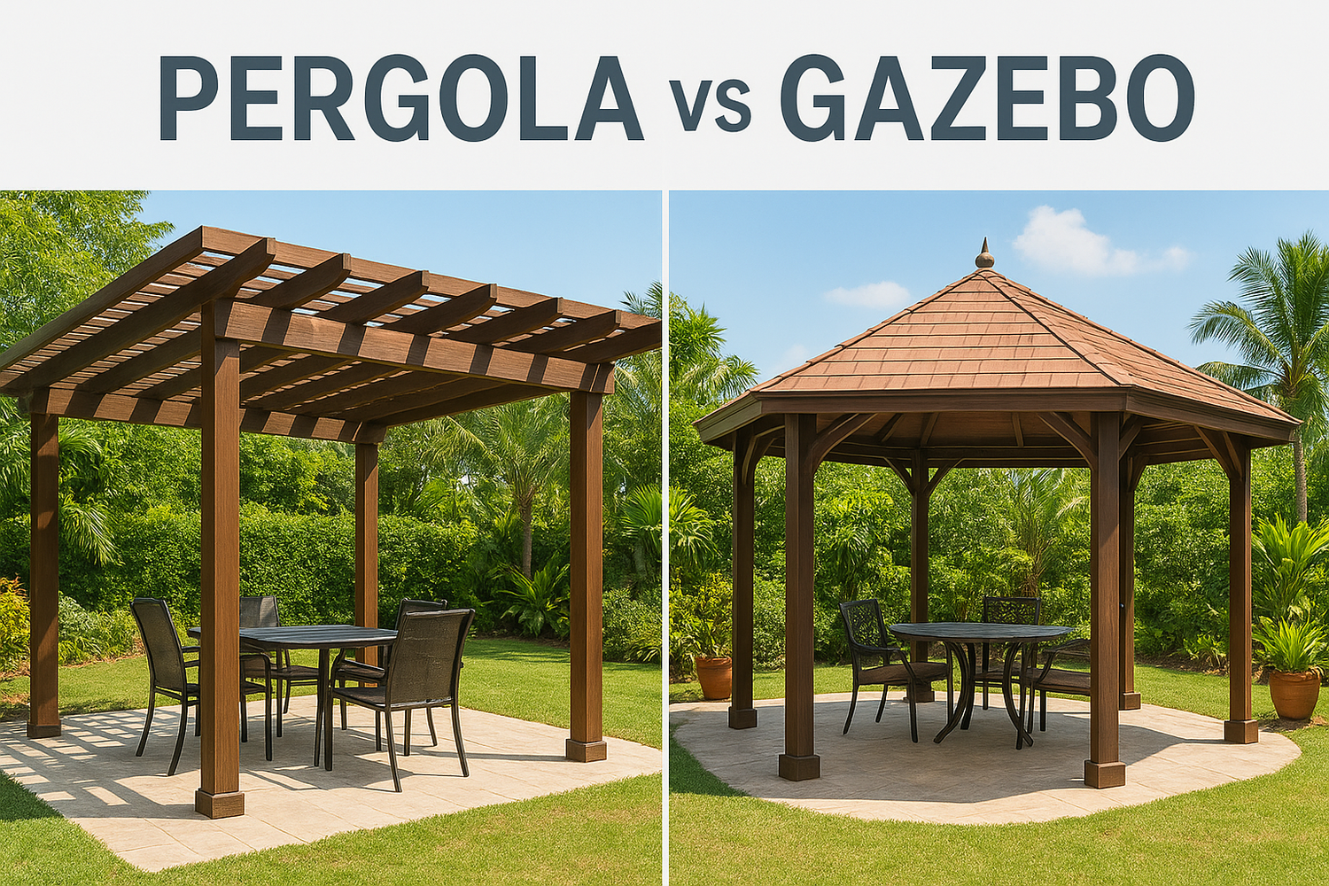 Pergola vs Gazebo: Differences, Costs, Pros and Cons