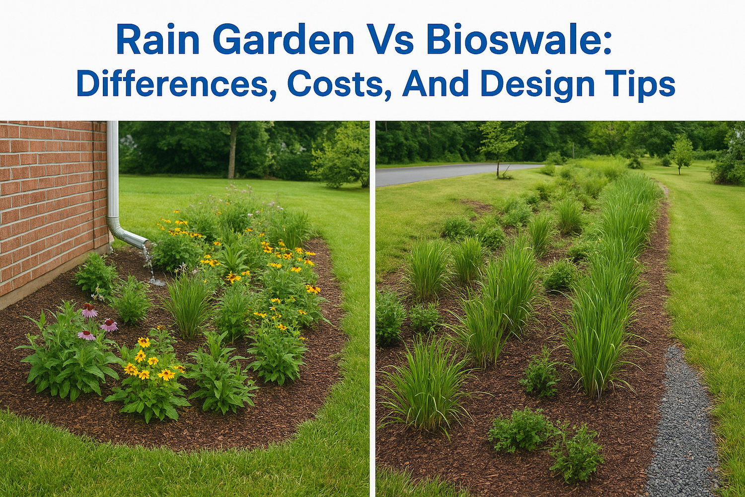 Rain Garden Vs Bioswale: Differences, Costs, And Design Tips