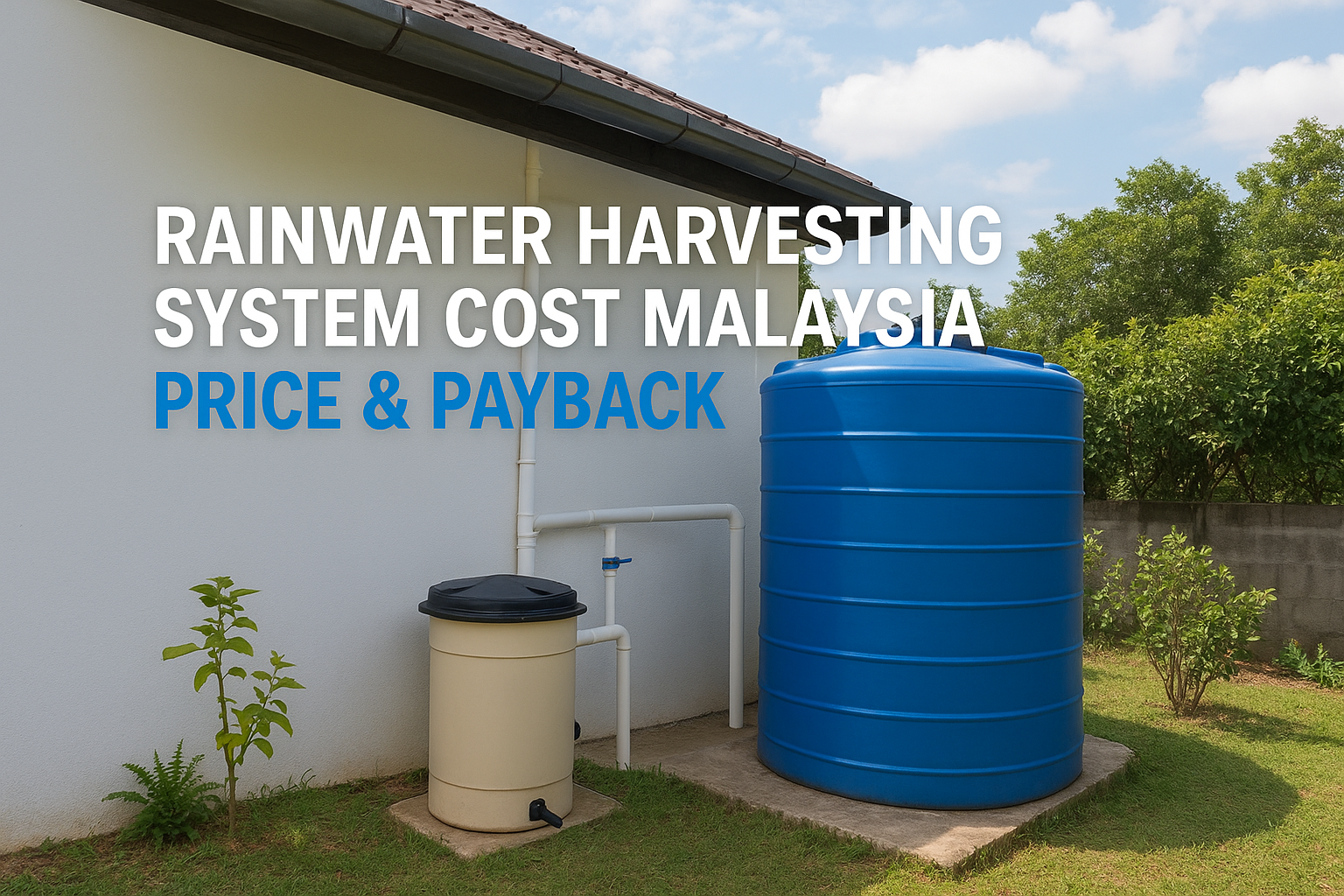 Rainwater Harvesting System Cost Malaysia: Price & Payback