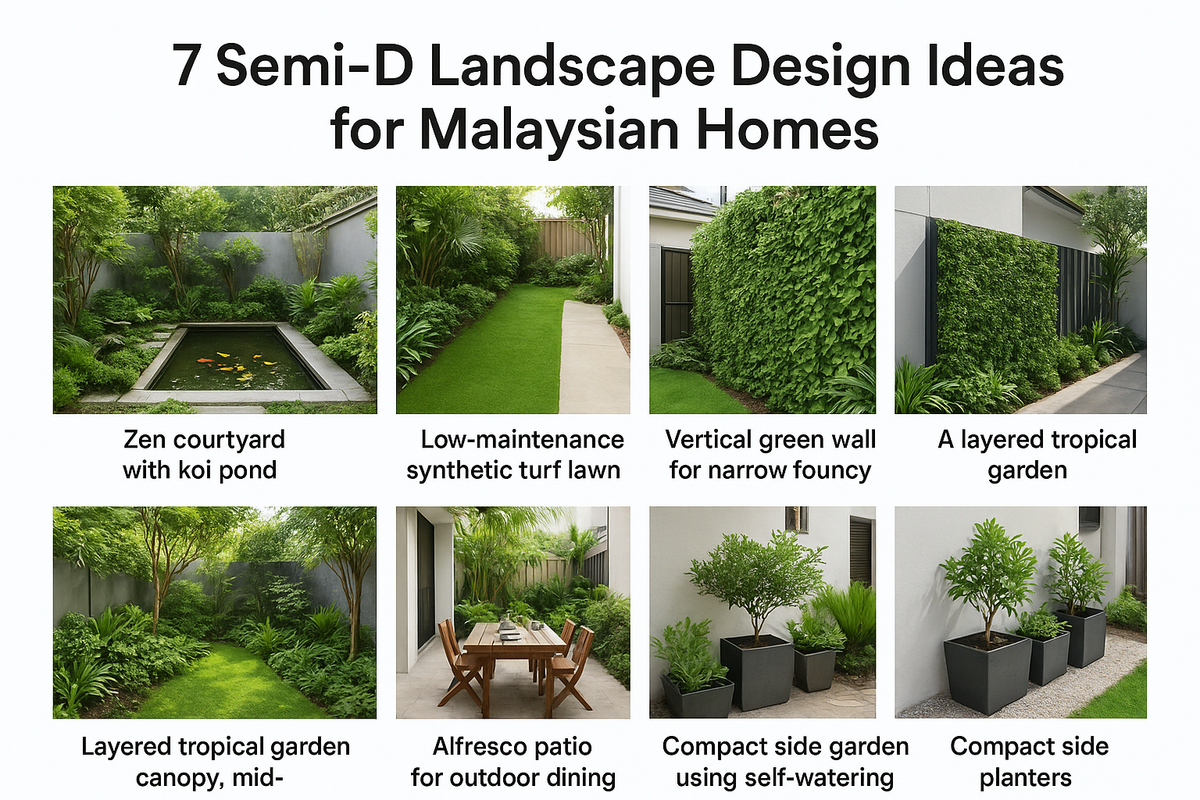 7 Semi-D Landscape Design Ideas for Malaysian Homes