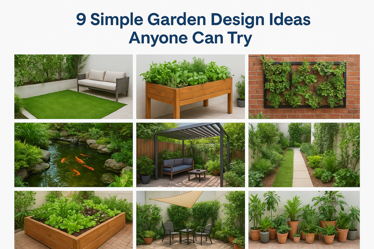9 Simple Garden Design Ideas Anyone Can Try
