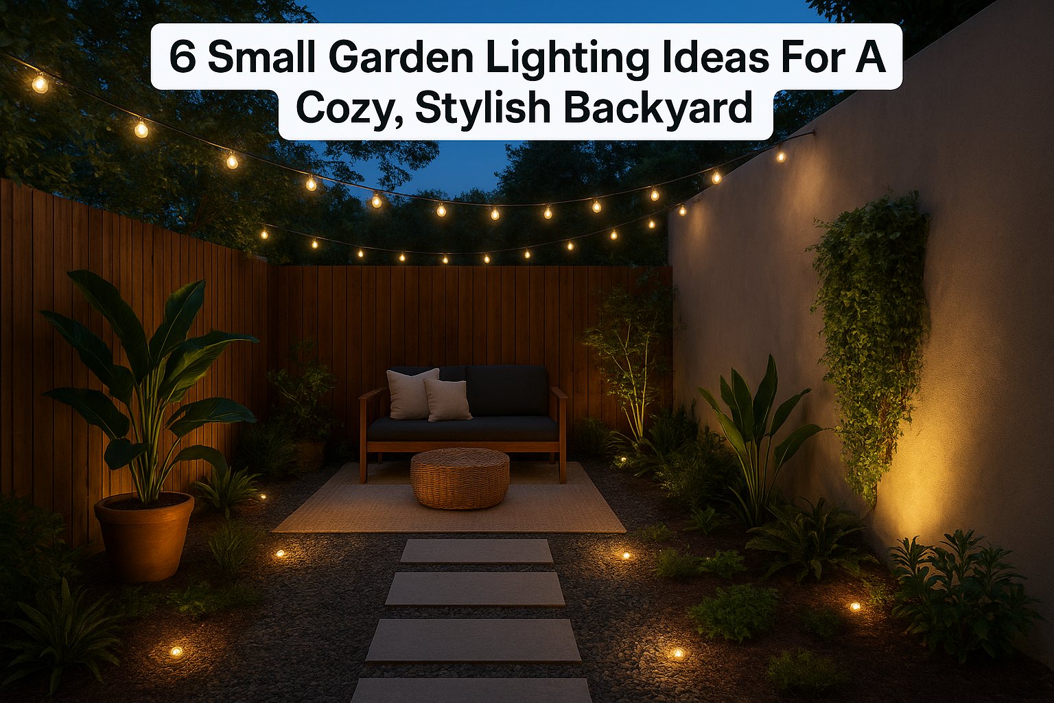 6 Small Garden Lighting Ideas For A Cozy, Stylish Backyard