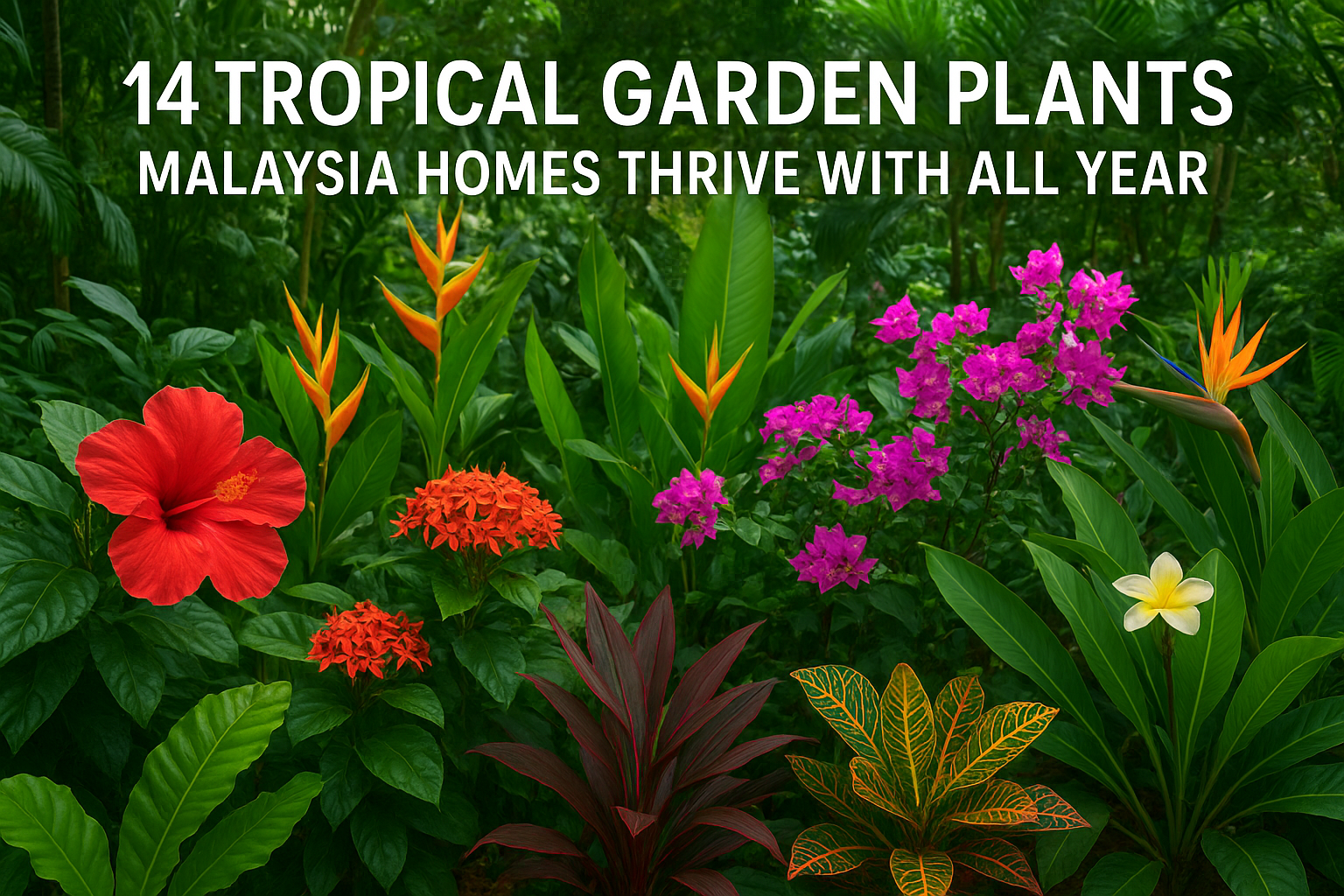 14 Tropical Garden Plants Malaysia Homes Thrive With All Year