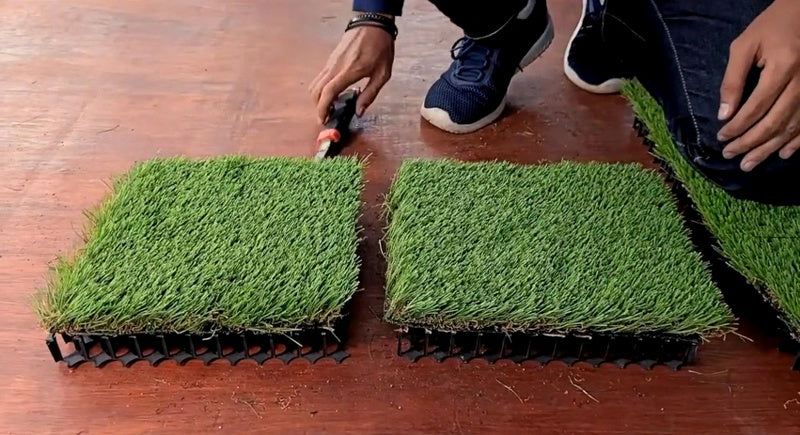 Tutorial How To Cut Artificial Grass? Diy Grass Installation.