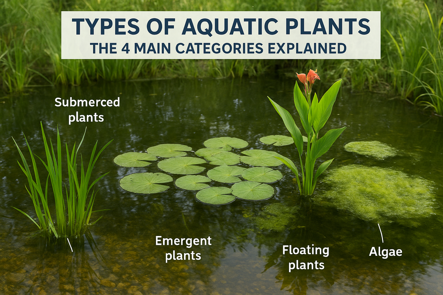 Types of Aquatic Plants: The 4 Main Categories Explained