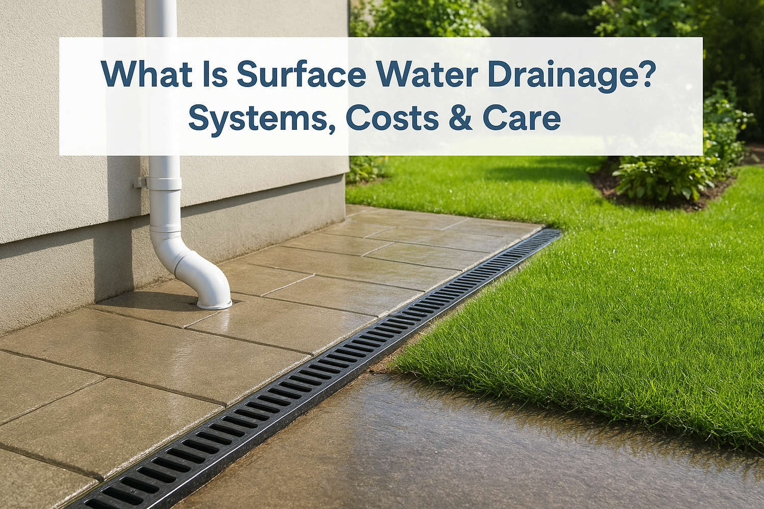 What Is Surface Water Drainage? Systems, Costs & Care