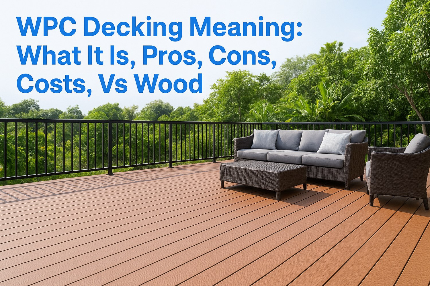 WPC Decking Meaning: What It Is, Pros, Cons, Costs, Vs Wood