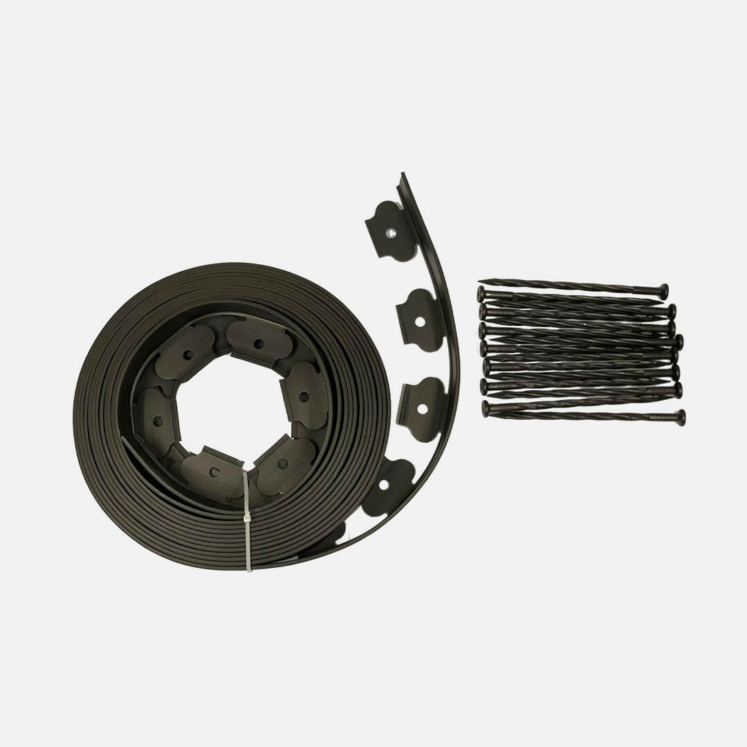 Lawn Flexible Plastic Edging Garden Lawn Grass Edging 10meter.