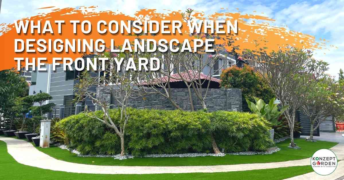 What to consider when designing the landscape of the front yard?