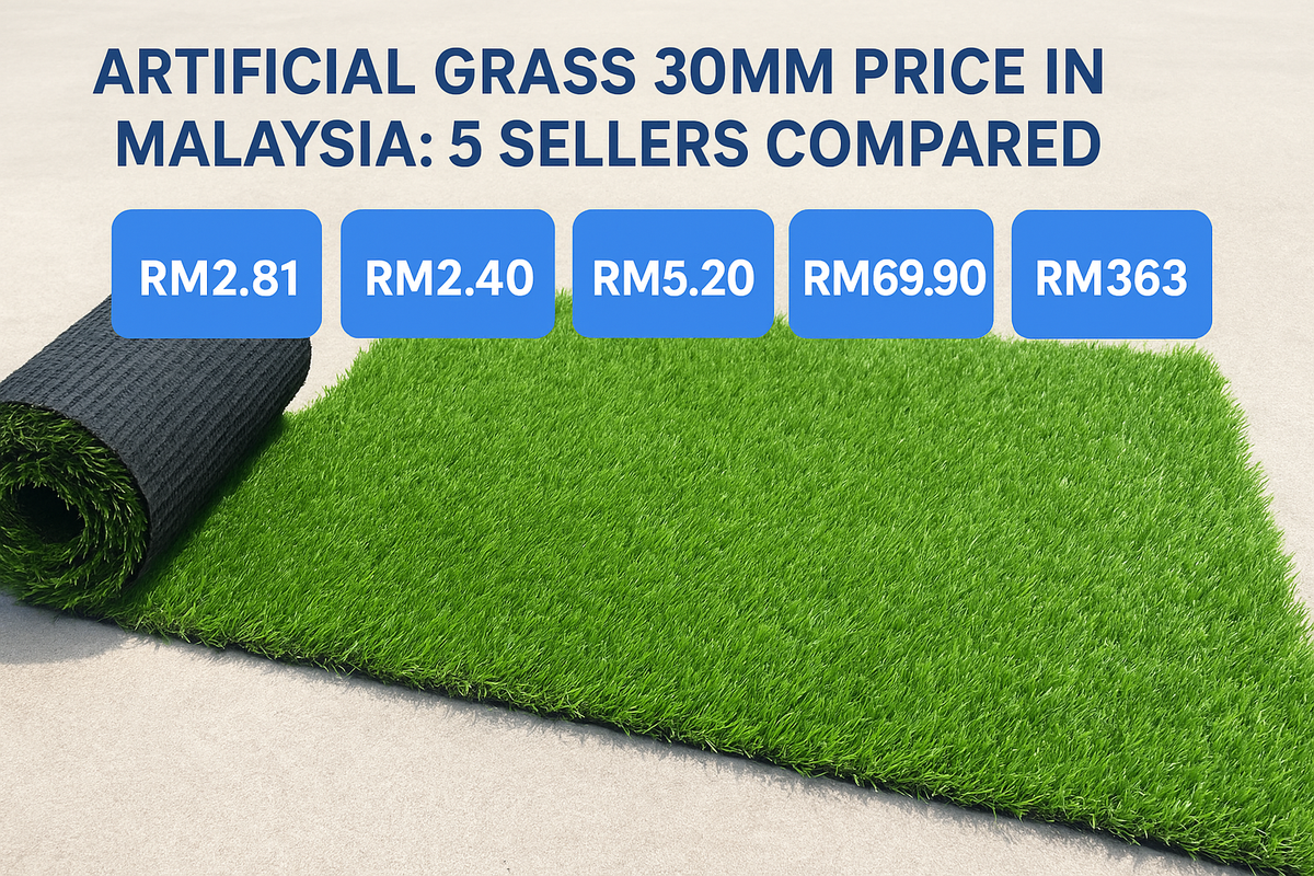 Artificial Grass 30mm Price in Malaysia: 5 Sellers Compared