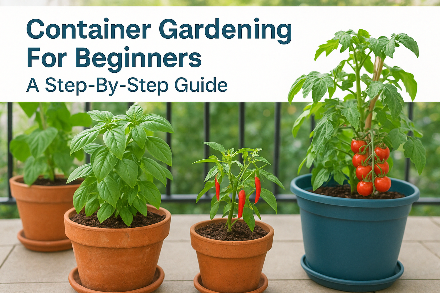 Container Gardening For Beginners: A Step-By-Step Guide