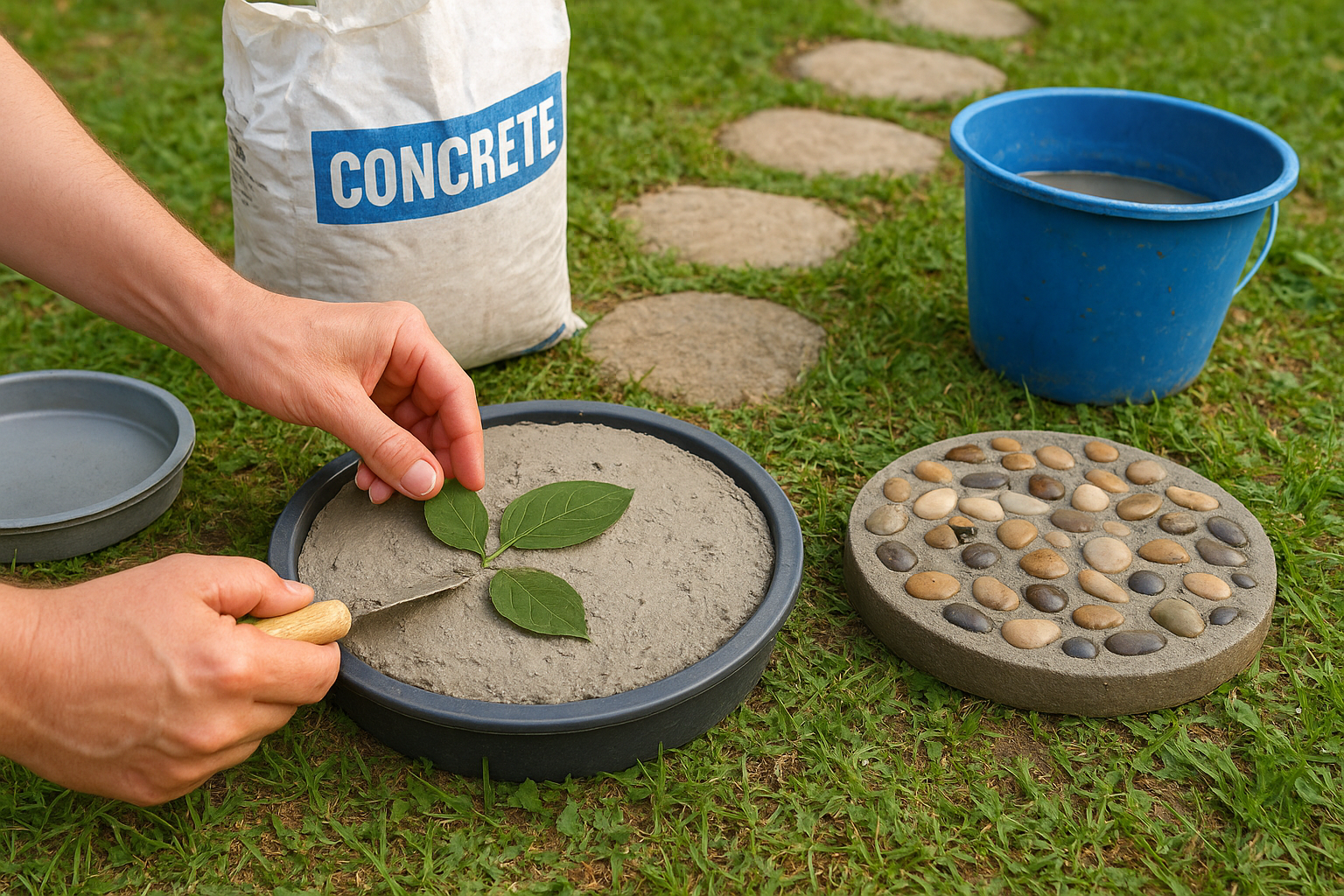 DIY Concrete Stepping Stones: Step-By-Step For Garden Paths