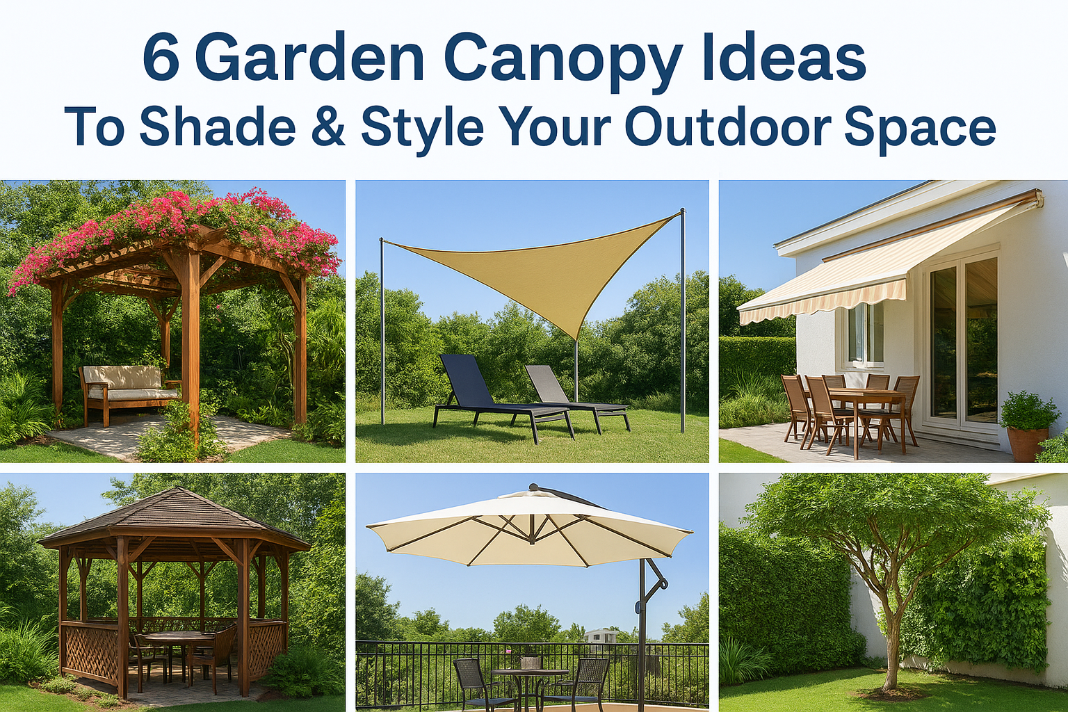6 Garden Canopy Ideas To Shade & Style Your Outdoor Space