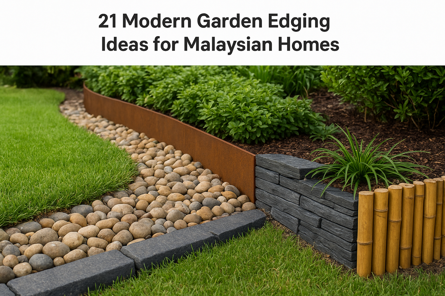21 Modern Garden Edging Ideas for Malaysian Homes