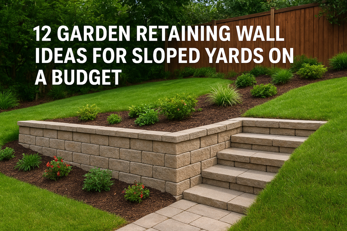 12 Garden Retaining Wall Ideas for Sloped Yards on a Budget
