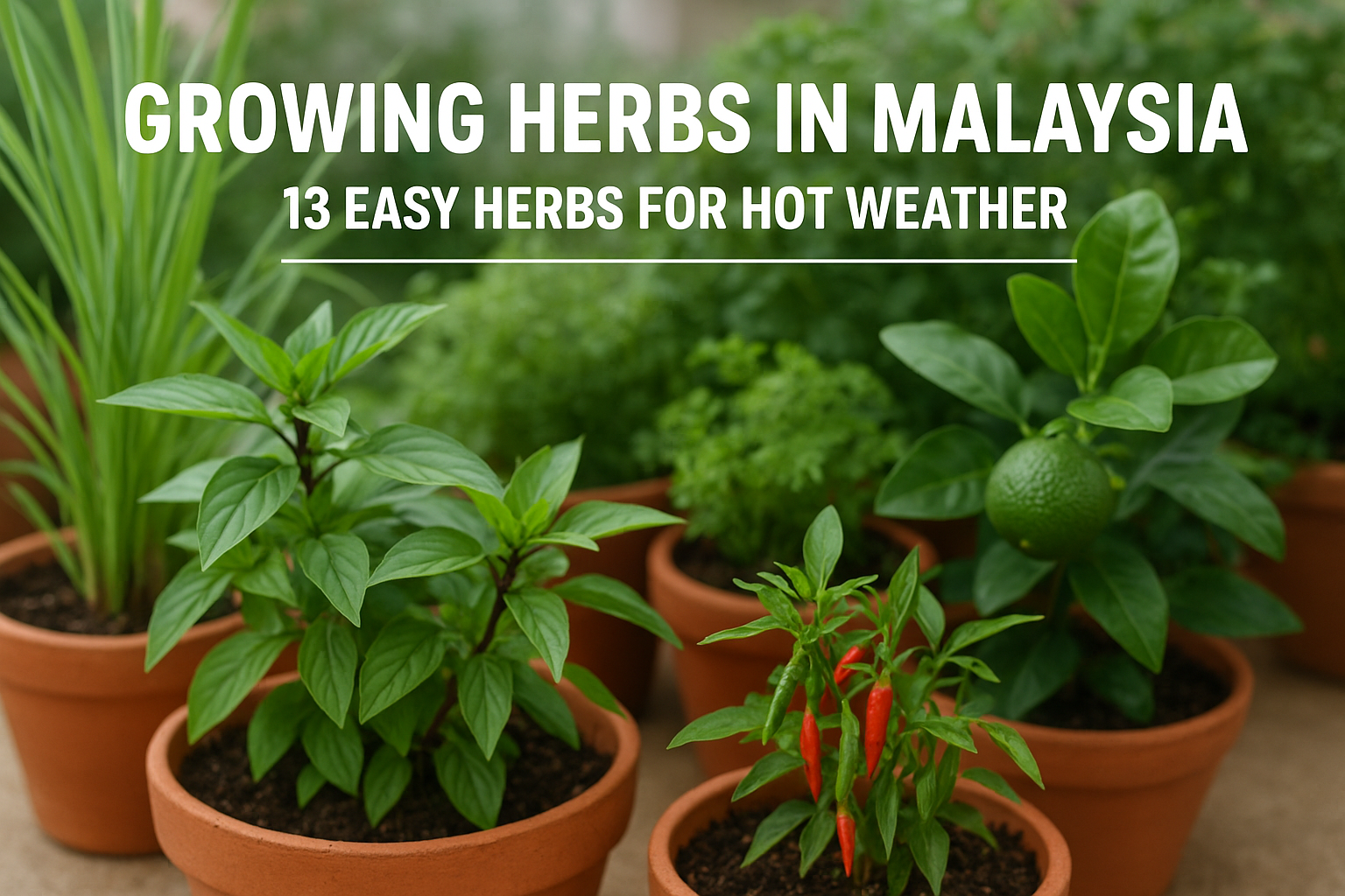 Growing Herbs In Malaysia: 13 Easy Herbs For Hot Weather