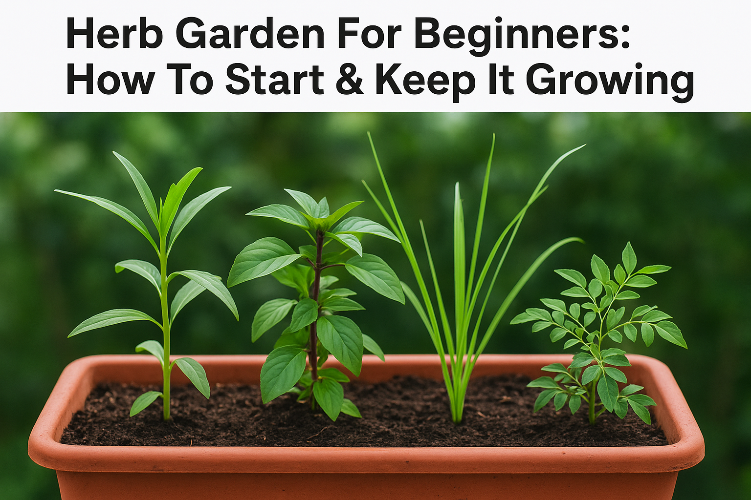 Herb Garden For Beginners: How To Start & Keep It Growing