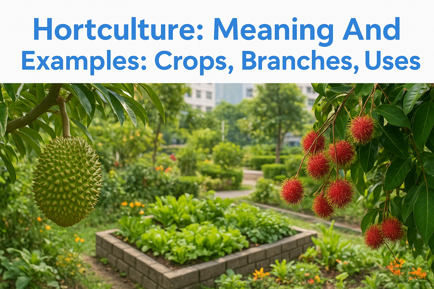 Horticulture Meaning And Examples: Crops, Branches, Uses