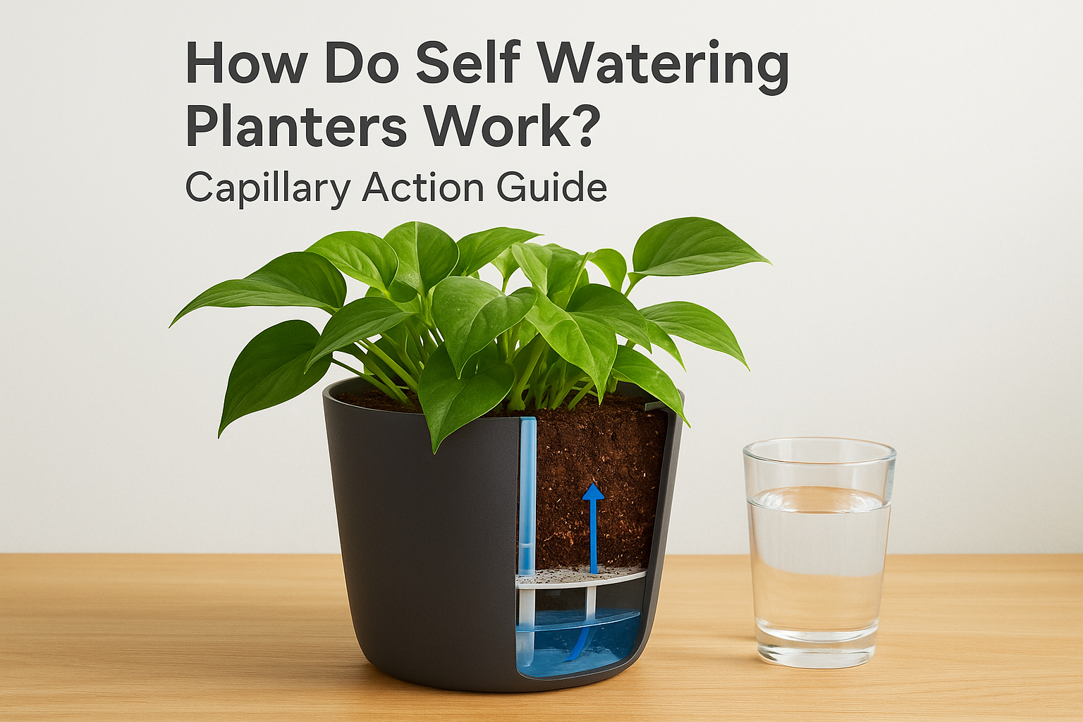 How Do Self Watering Planters Work? Capillary Action Guide