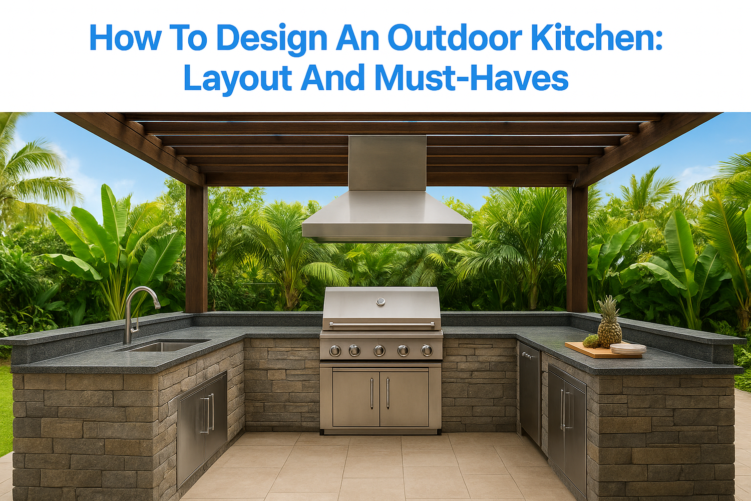 How To Design An Outdoor Kitchen: Layout And Must-Haves