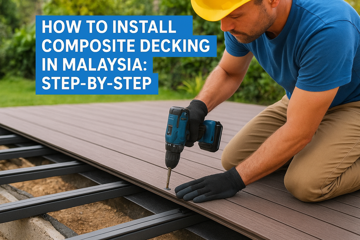 How To Install Composite Decking In Malaysia: Step-By-Step | Konzept Garden