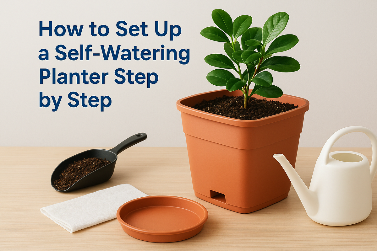 How to Set Up a Self-Watering Planter Step by Step