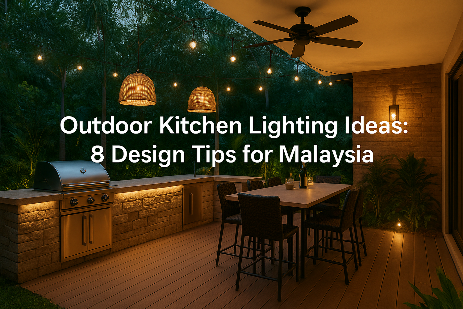 Outdoor Kitchen Lighting Ideas: 8 Design Tips for Malaysia