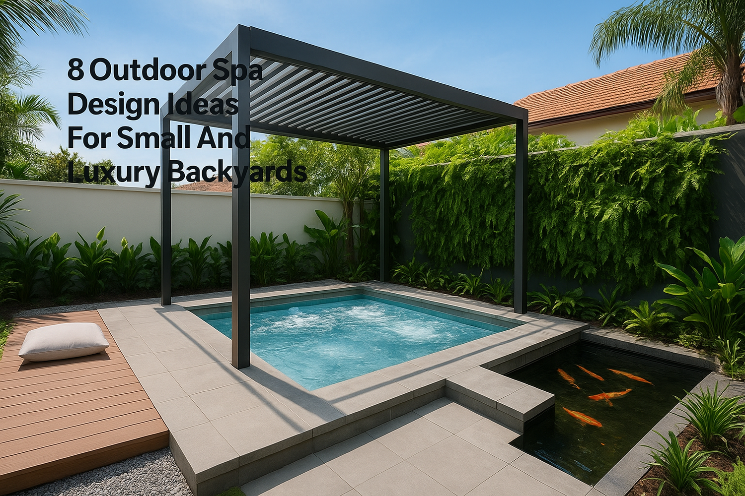 8 Outdoor Spa Design Ideas For Small And Luxury Backyards