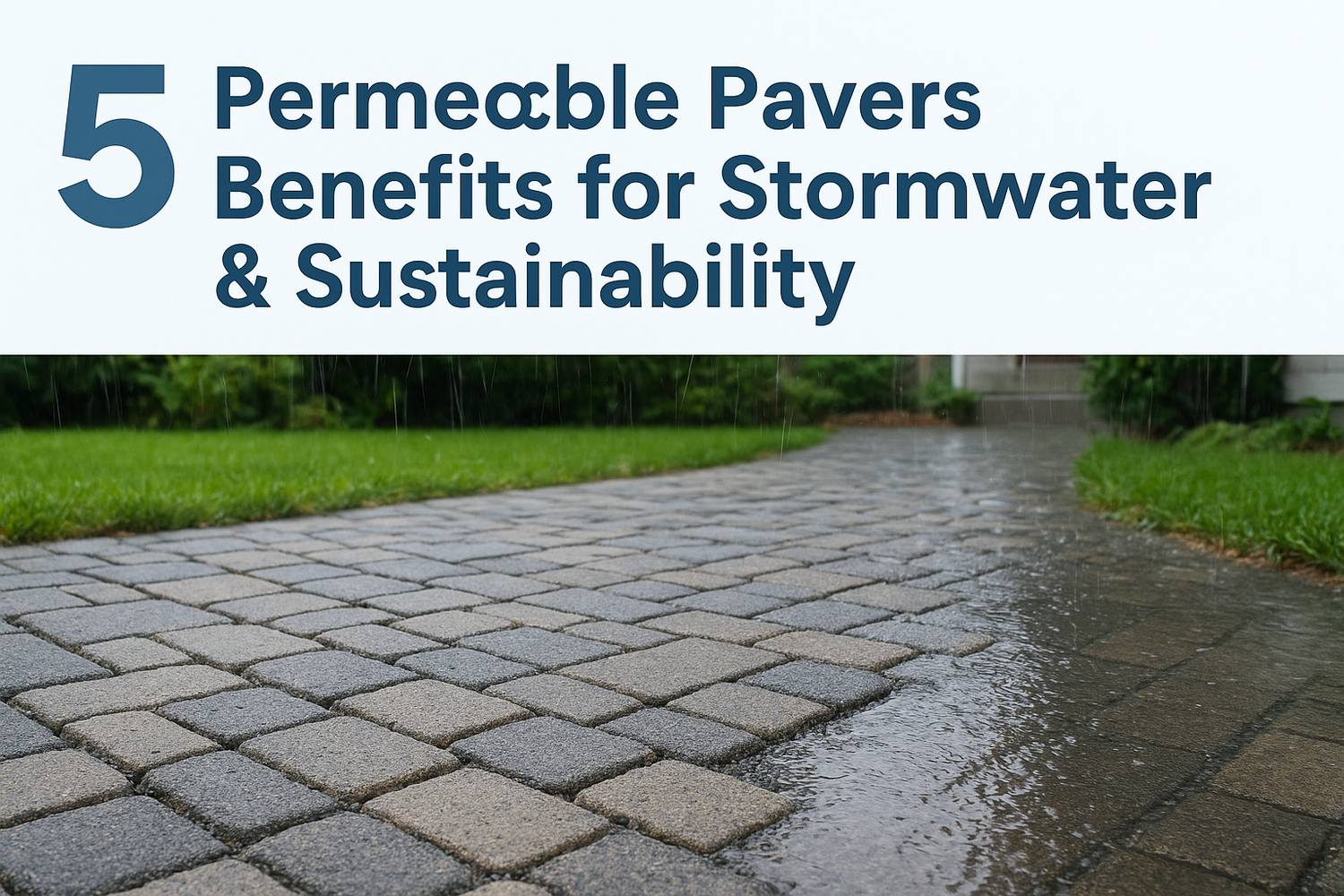 5 Permeable Pavers Benefits for Stormwater & Sustainability