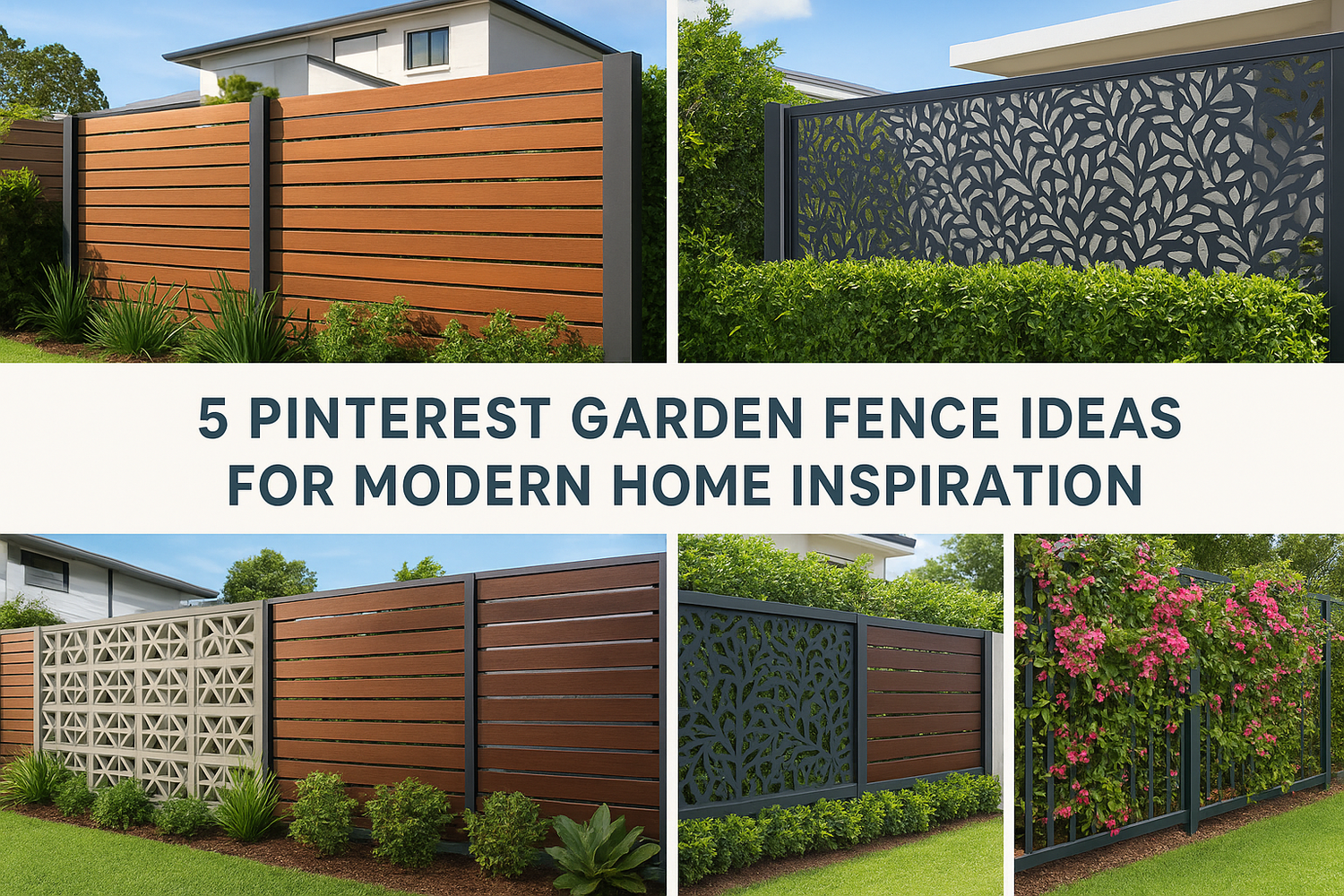 5 Pinterest Garden Fence Ideas For Modern Home Inspiration