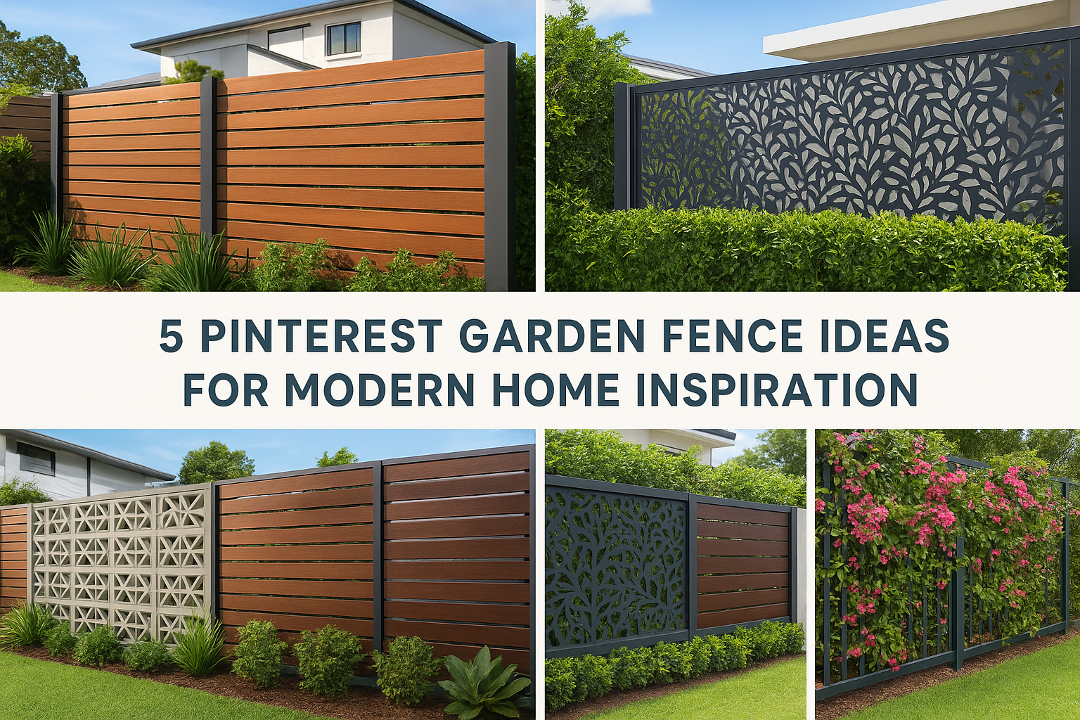 5 Pinterest Garden Fence Ideas For Modern Home Inspiration