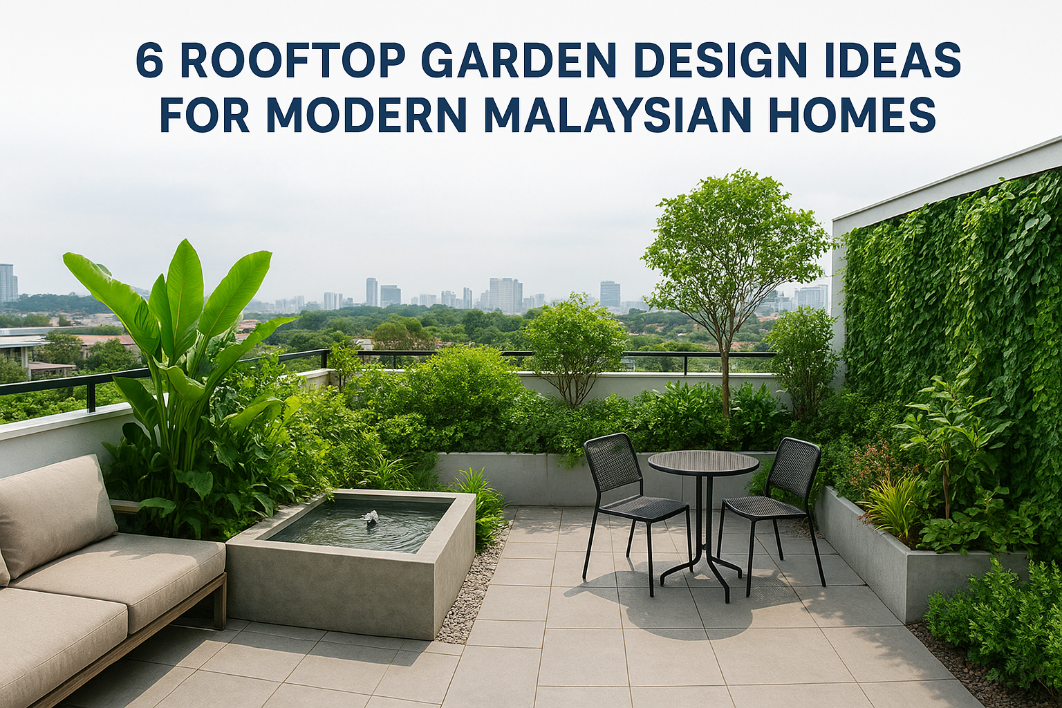 6 Rooftop Garden Design Ideas For Modern Malaysian Homes