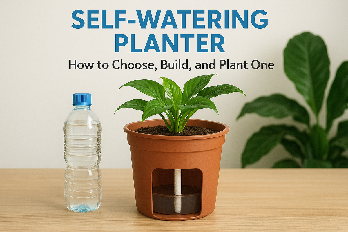 Self-Watering Planter: How to Choose, Build, and Plant One