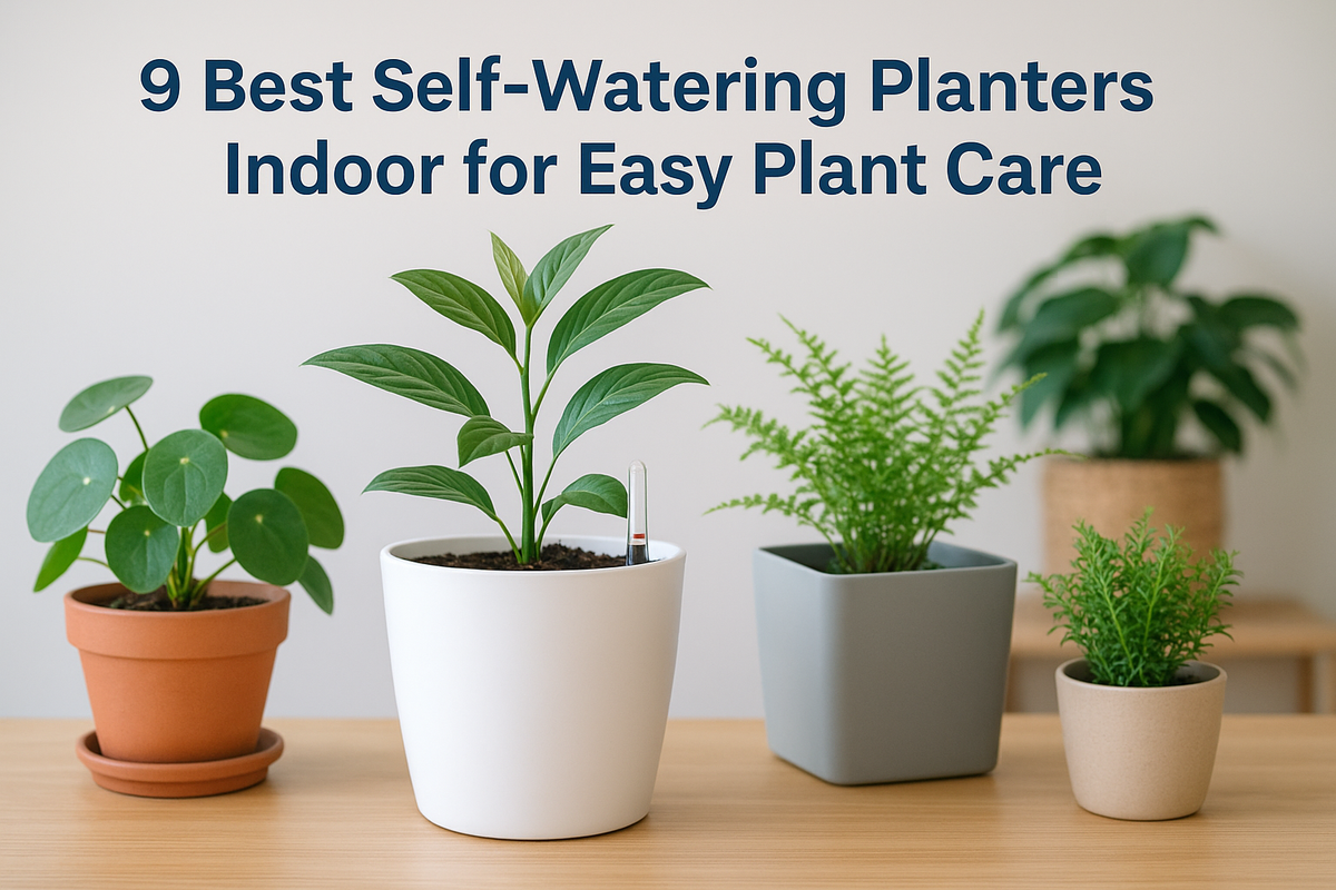9 Best Self-Watering Planters Indoor for Easy Plant Care