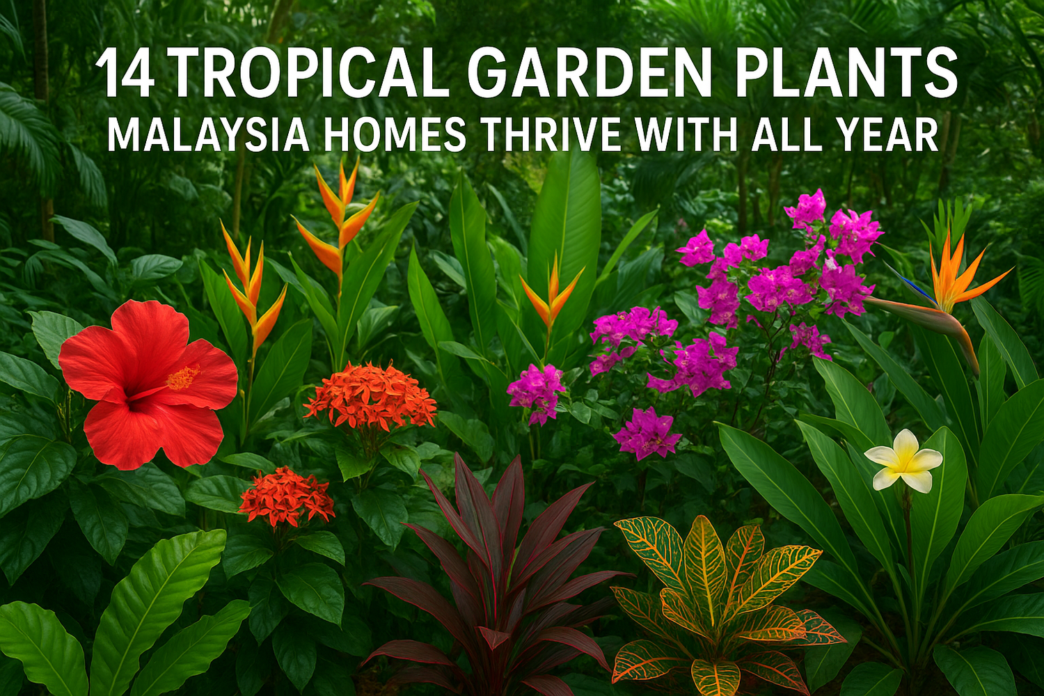 14 Tropical Garden Plants Malaysia Homes Thrive With All Year