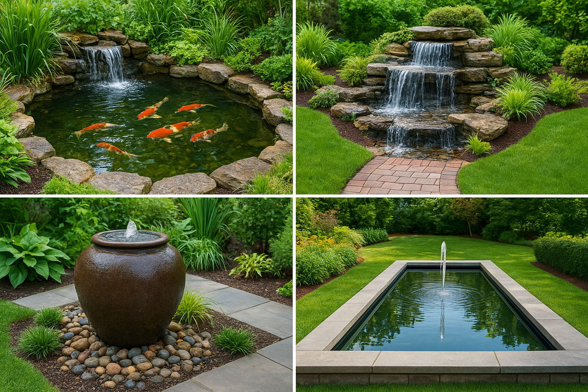 9 Types Of Garden Water Features For Every Backyard Style | Konzept Garden