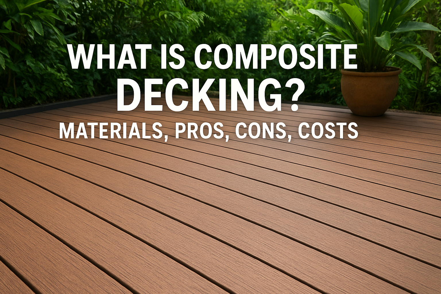 What Is Composite Decking? Materials, Pros, Cons, Costs